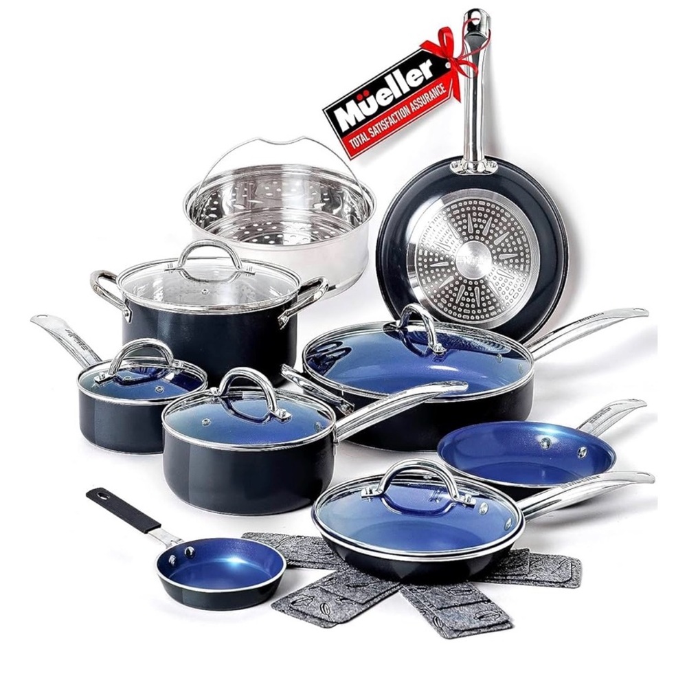 14 piece aluminum Nonstick Cookware Set
